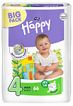 Подгузники BELLA baby Happy Fun 4 (8-18 кг), maxi, 66 шт.