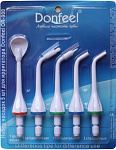 Комплект насадок для ирригатора Donfeel OR-880, 900 (5 шт.)