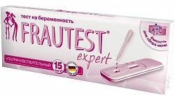 Тест FRAUTEST на определение беременности Expert (в кассете с пипеткой)