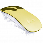 Расческа для волос IKOO home white-soleil metallic, белые зубчики, солнечный металлик