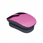 Расческа для волос IKOO pocket black-cherry metallic, черные зубчики, вишнеый металлик