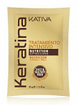 Маска с кератином Kativa для поврежденных и хрупких волос KERATINA, саше 35г