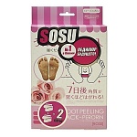 Носочки для педикюра Sosu (Сосо) с ароматом розы, 2 пары