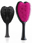 Расческа для волос Tangle Angel Xtreme Black/ Fuchsia Bristles, матовый черный